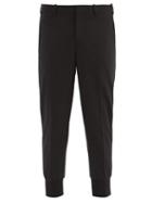 Matchesfashion.com Neil Barrett - Cropped-cuff Tailored-gabardine Trousers - Mens - Black