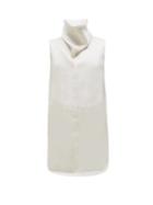 Matchesfashion.com The Row - Mora Roll Neck Organza Tunic Top - Womens - White