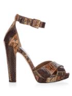 Alexander Mcqueen Leather Block-heel Platform Sandals