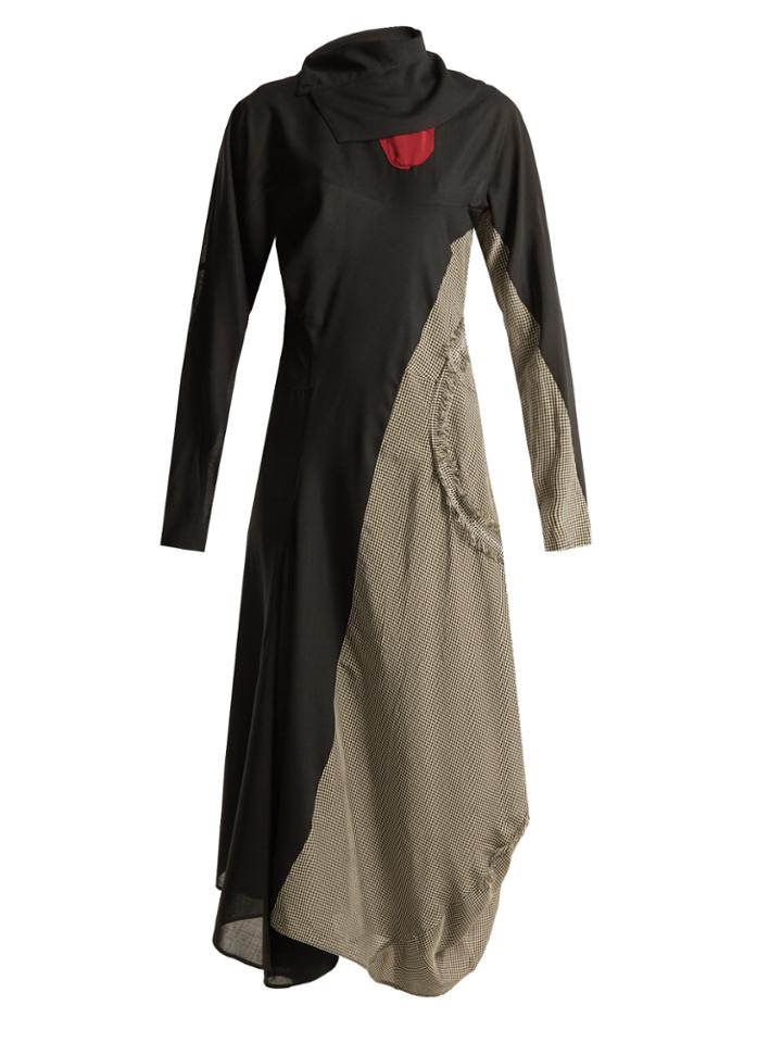 Acne Studios Dragica Open-back Asymmetric Wool Dress