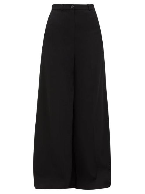 Matchesfashion.com Vetements - Wide Leg Tailored Trousers - Womens - Black