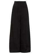Matchesfashion.com Vetements - Wide Leg Tailored Trousers - Womens - Black