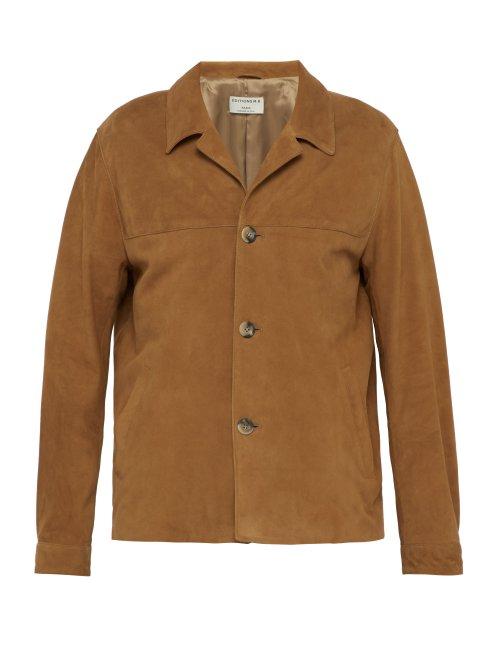 Matchesfashion.com Ditions M.r - Safari Suede Jacket - Mens - Brown