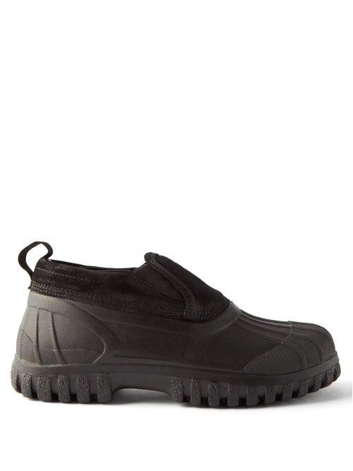 Diemme - Balbi Basso Suede And Rubber Rain Boots - Womens - Black