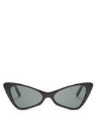 Matchesfashion.com Le Specs - On The Hunt Cat Eye Sunglasses - Womens - Black