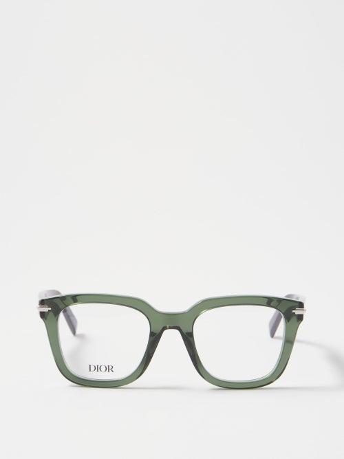 Dior - D-frame Acetate Glasses - Mens - Dark Green