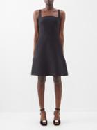 Valentino - Crepe Couture Wool-blend Dress - Womens - Black