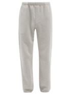 Les Tien - Brushed-back Cotton Track Pants - Mens - Grey