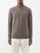 Ghiaia Cashmere - Half-zip Cashmere Sweater - Mens - Green