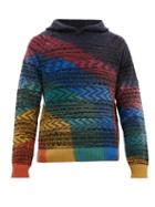 Matchesfashion.com Missoni - Wool Hooded Sweater - Mens - Multi