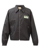 Mens Rtw Gucci - Logo-patch Shell Jacket - Mens - Black