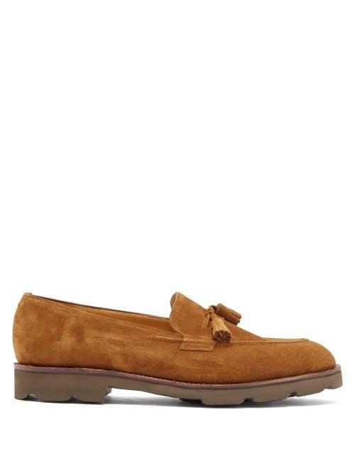 Matchesfashion.com John Lobb - Callington Suede Tassel Loafers - Mens - Brown