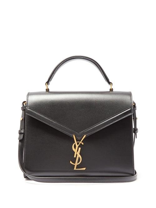 Matchesfashion.com Saint Laurent - Cassandra Medium Ysl Leather Cross-body Bag - Womens - Black