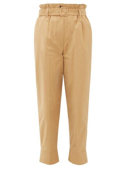 Matchesfashion.com Simone Rocha - Paperbag-waist Technical Trousers - Womens - Camel