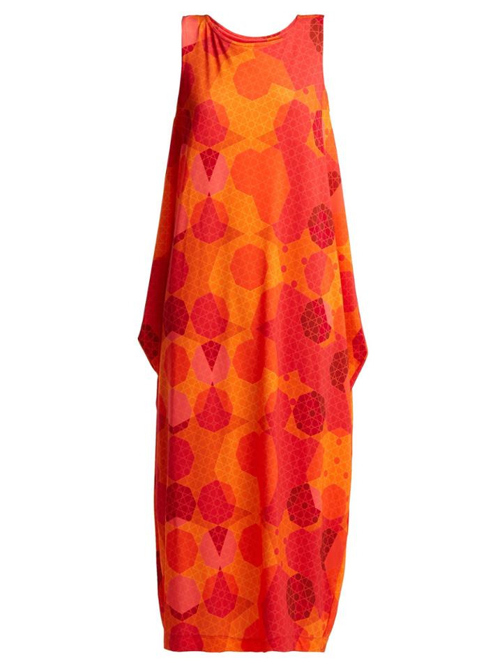 Issey Miyake Sunlight Geometric-print Dress