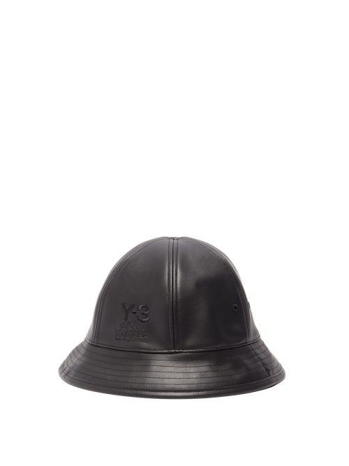 Matchesfashion.com Y-3 - Reversible Faux Leather Bucket Hat - Mens - Black