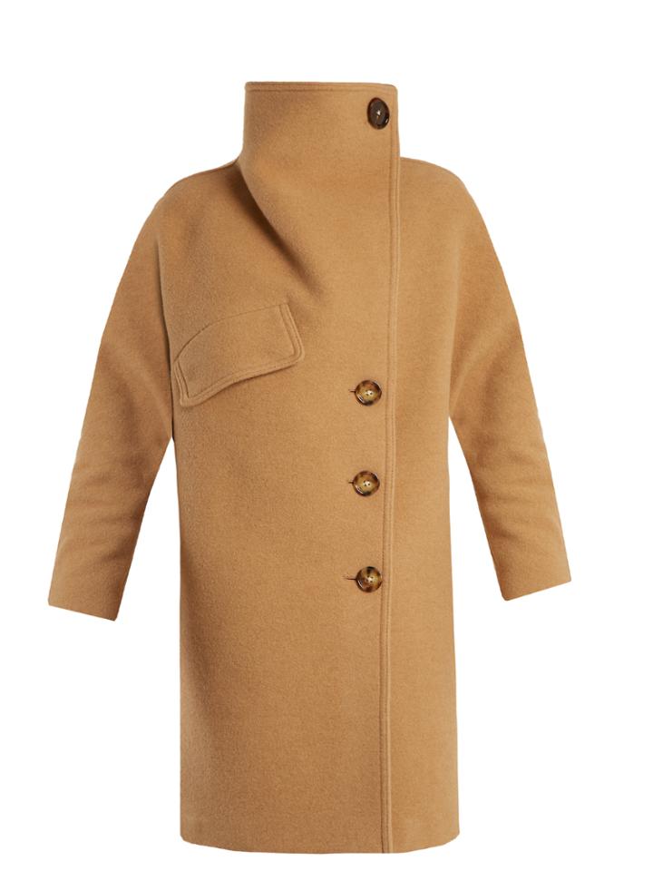 Acne Studios Ciara Funnel-neck Wool-blend Coat