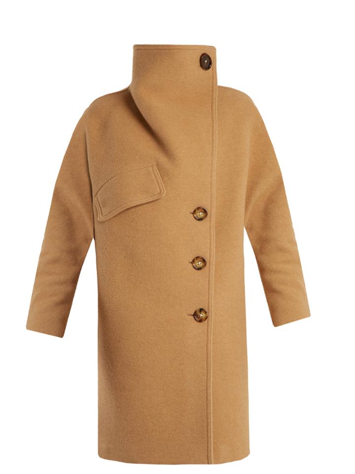 Acne Studios Ciara Funnel-neck Wool-blend Coat