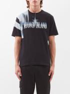 Stone Island - Blurred-logo Cotton-jersey T-shirt - Mens - Black