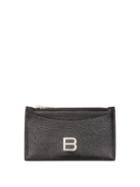 Ladies Accessories Balenciaga - Hourglass Zipped Leather Cardholder - Womens - Black
