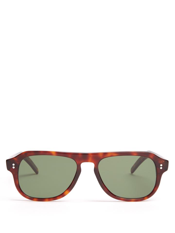 Cutler And Gross 0822/s2 Aviator Acetate Sunglasses