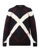 Matchesfashion.com Alexander Mcqueen - Flag-intarsia Wool-blend Sweater - Mens - Ivory Multi