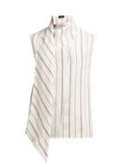 Matchesfashion.com Joseph - Birley Striped Blouse - Womens - White Multi
