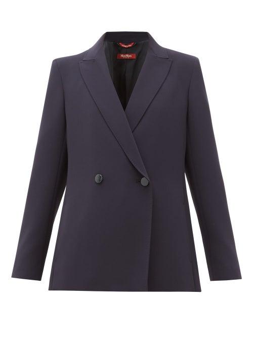 Matchesfashion.com Max Mara Studio - Aurelia Jacket - Womens - Navy