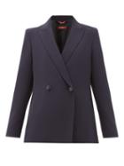 Matchesfashion.com Max Mara Studio - Aurelia Jacket - Womens - Navy
