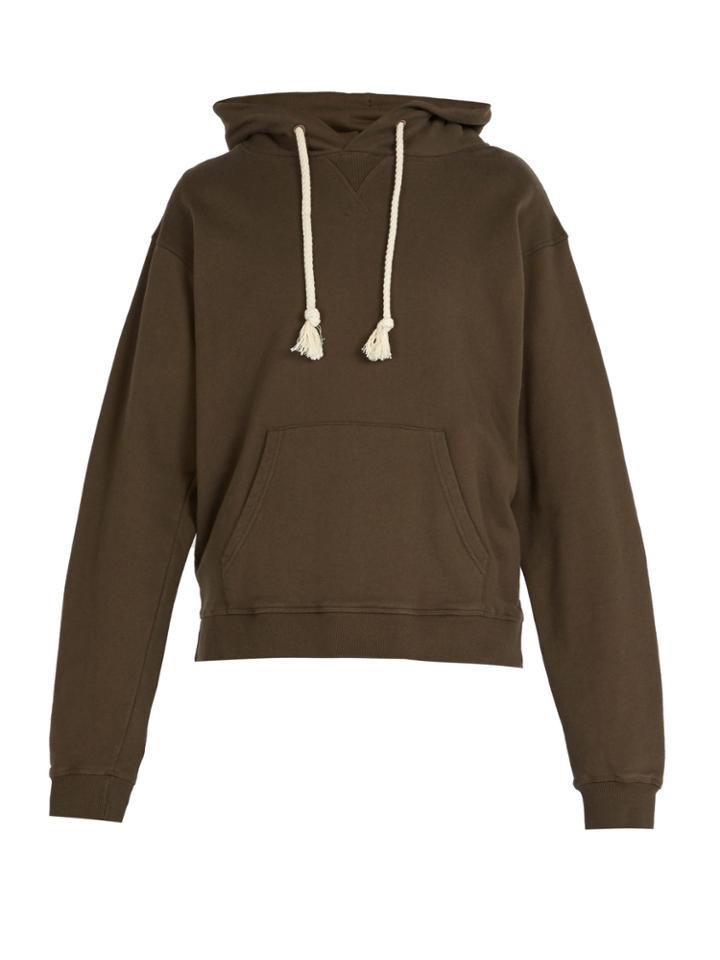 Jw Anderson Logo-embroidered Hooded Cotton Sweater