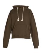Jw Anderson Logo-embroidered Hooded Cotton Sweater
