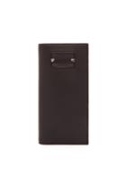 Matchesfashion.com Christian Louboutin - Naxos Spike Embellished Grained Leather Wallet - Mens - Black