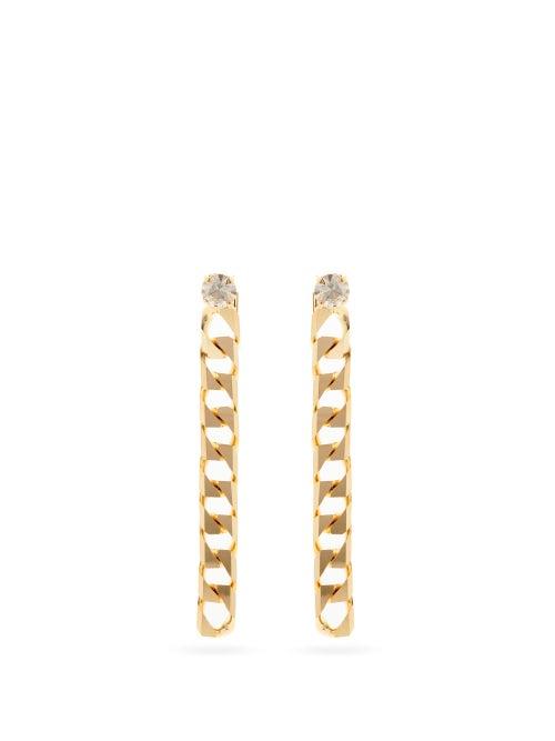 Matchesfashion.com Rosantica - Garcon Crystal-stud Drop Earrings - Womens - Gold