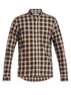Matchesfashion.com Ami - Checked Cotton Shirt - Mens - Brown Multi