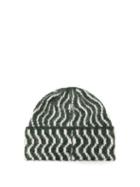 Shrimps - Carola Striped Alpaca-blend Beanie Hat - Womens - Green