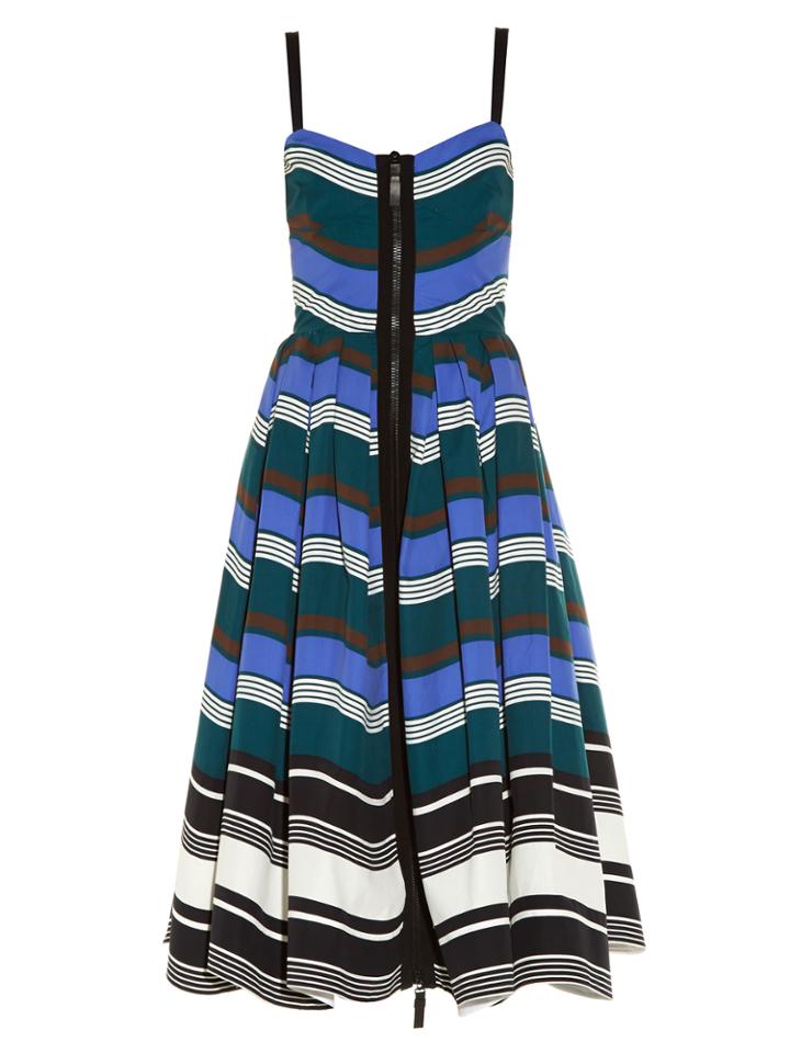 Fendi Wave Zip-through Midi Dress