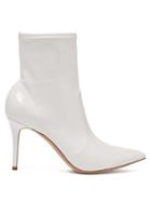 Matchesfashion.com Gianvito Rossi - Imogen 85 Leather Trimmed Pvc Ankle Boots - Womens - White
