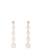 Matchesfashion.com Jacquie Aiche - Moonstone & Rose Gold Earrings - Womens - White