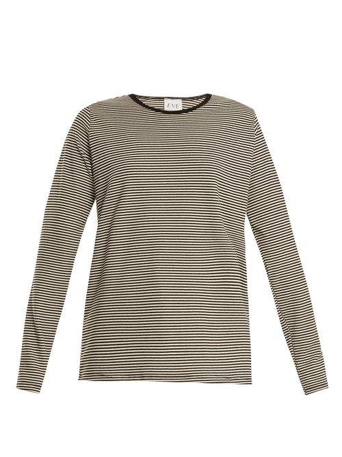 Matchesfashion.com Eve Denim - Alexa Striped Jersey T Shirt - Womens - Black White