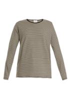 Matchesfashion.com Eve Denim - Alexa Striped Jersey T Shirt - Womens - Black White
