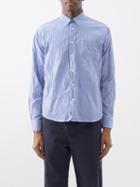 Orlebar Brown - Grasmoor Striped-cotton Shirt - Mens - Blue White