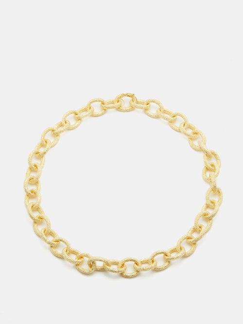 Carolina Bucci - Florentine Finish Links 18kt Gold Necklace - Womens - Yellow Gold
