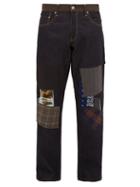 Matchesfashion.com Junya Watanabe - X Levi's Gerard Multi Patch Denim Jeans - Mens - Indigo