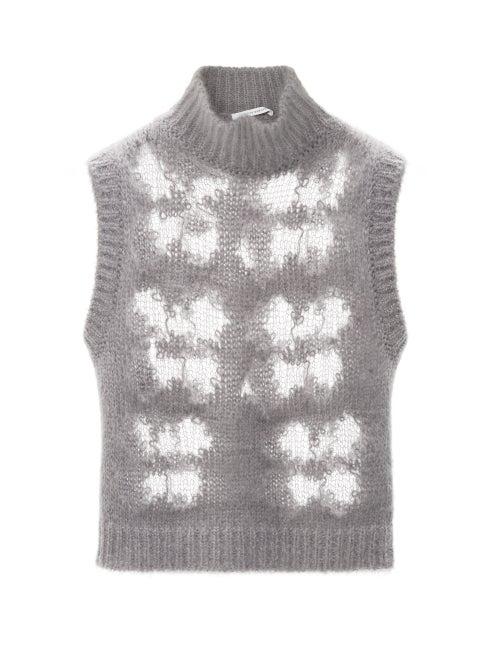 Cecilie Bahnsen - Gabriella Hortensia Sleeveless Sweater - Womens - Grey