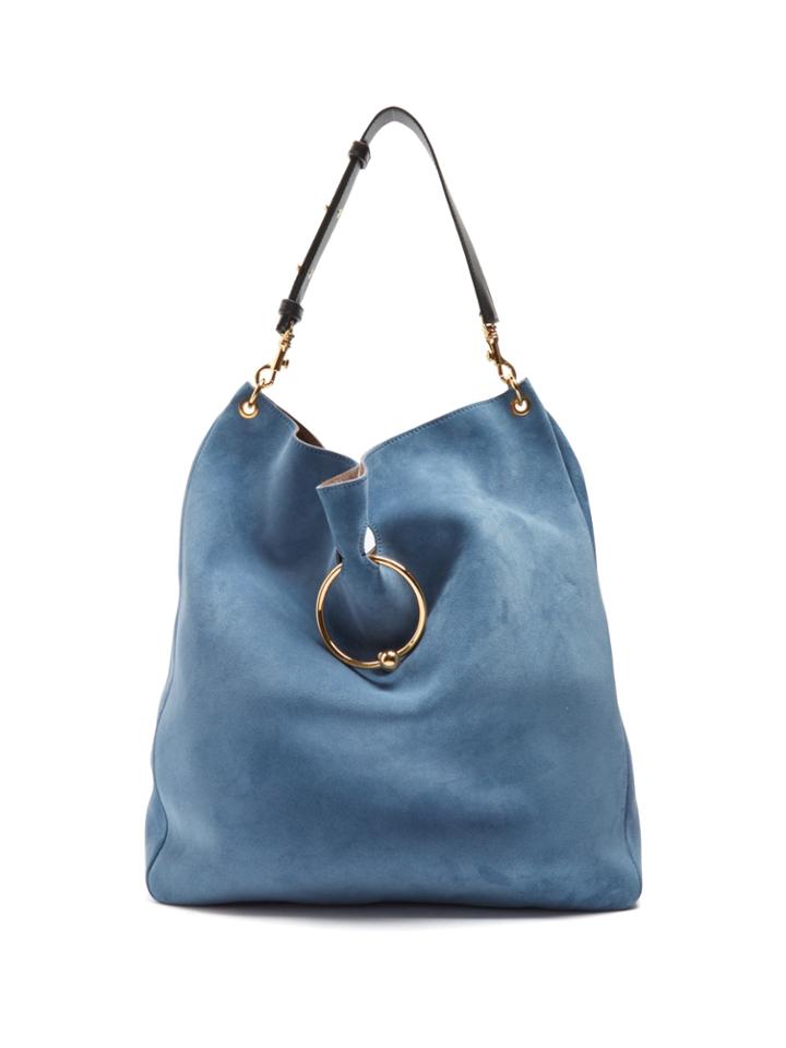 Jw Anderson Pierce Hobo Large Suede Shoulder Bag