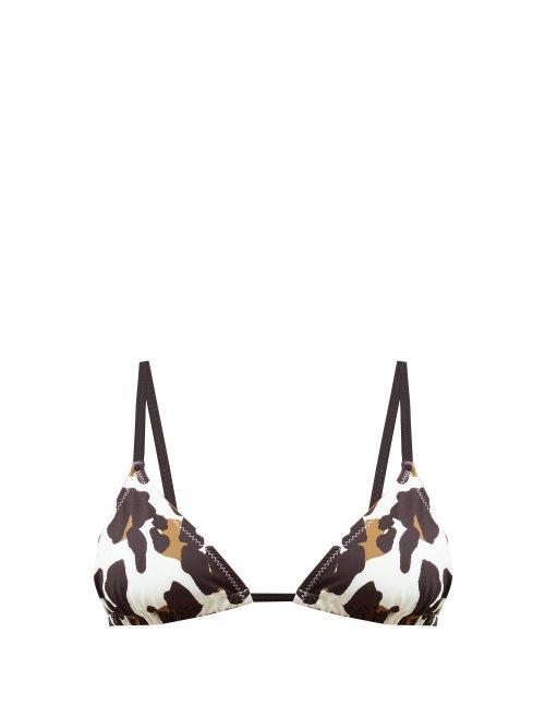 Matchesfashion.com Solid & Striped - Charlotte Leopard Print Triangle Bikini Top - Womens - Leopard