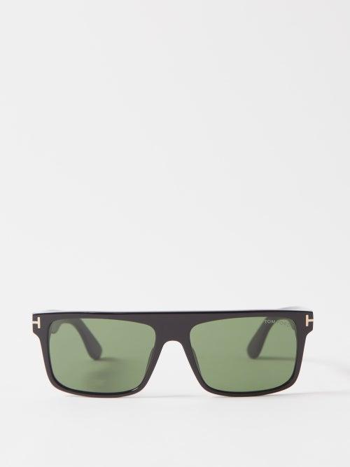 Tom Ford Eyewear - Philippe D-frame Flat-top Acetate Sunglasses - Mens - Black