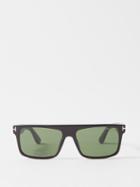 Tom Ford Eyewear - Philippe D-frame Flat-top Acetate Sunglasses - Mens - Black
