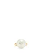 Matchesfashion.com Simone Rocha - Crystal-embellished Faux-pearl Ring - Womens - Gold