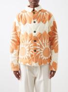 Bode - Daisy Quilted Cotton Jacket - Womens - Orange Multi